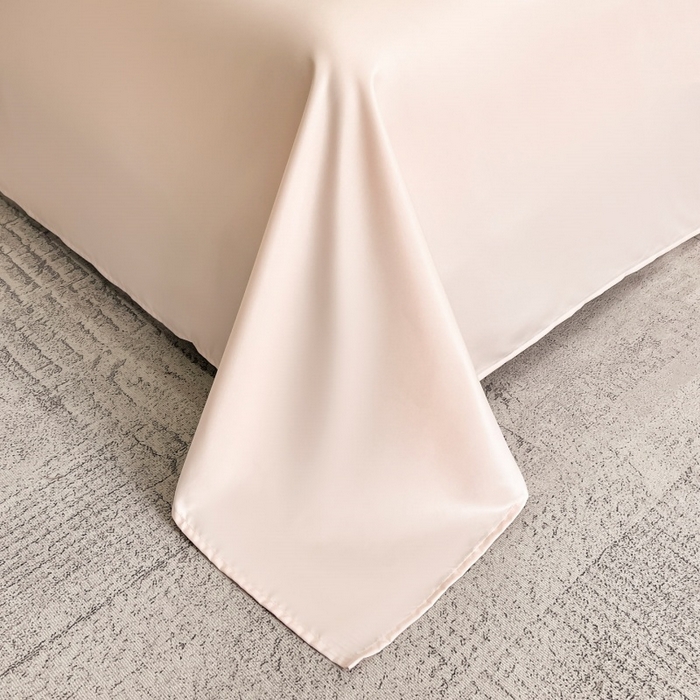 91家纺网 家纺一手货源 找家纺 金牛座家纺 2025新款贡缎提花磨毛亲肤棉刺绣四件套-蝴蝶结 蝴蝶结-浅粉