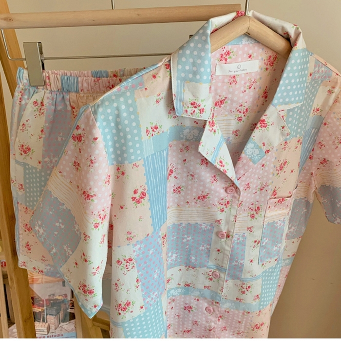 91家纺网 家纺一手货源 找家纺 （总）妍景家居生活馆 2025新款翻领宅宅少女套装