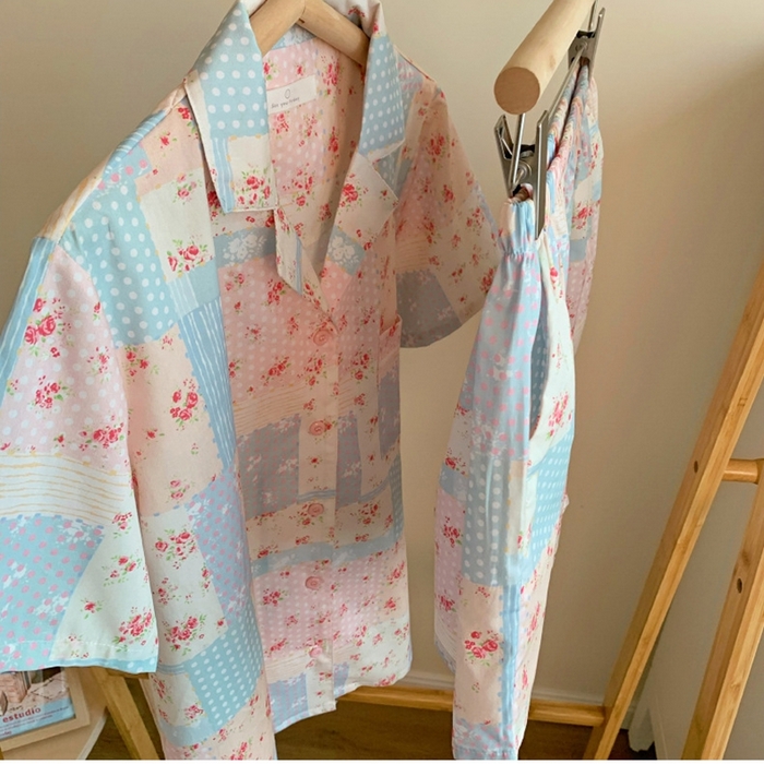 91家纺网 家纺一手货源 找家纺 （总）妍景家居生活馆 2025新款翻领宅宅少女套装