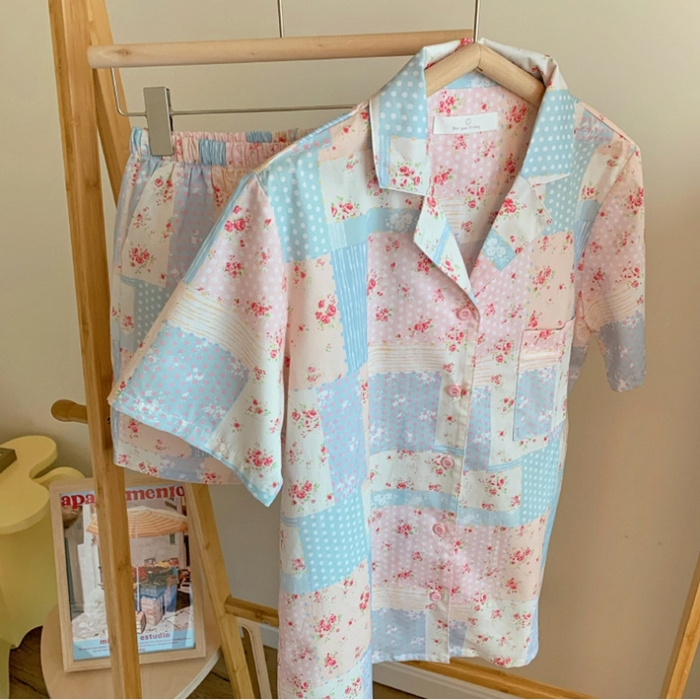 91家纺网 家纺一手货源 找家纺 （总）妍景家居生活馆 2025新款翻领宅宅少女套装