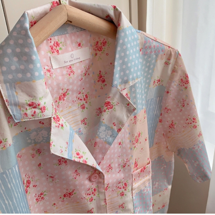 91家纺网 家纺一手货源 找家纺 （总）妍景家居生活馆 2025新款翻领宅宅少女套装