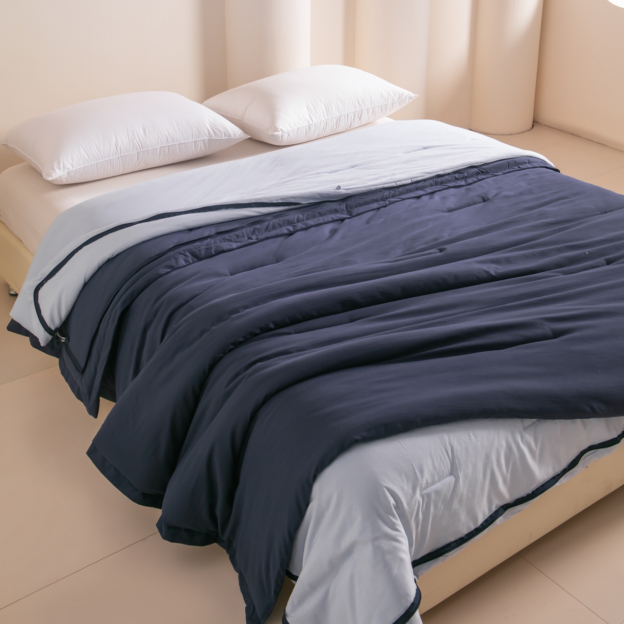 91家纺网 家纺一手货源 找家纺 （总）龙图家纺 2025新款冬被星球深睡被PRO可机洗抗菌控温被双层子母被双胎被春秋被冬被