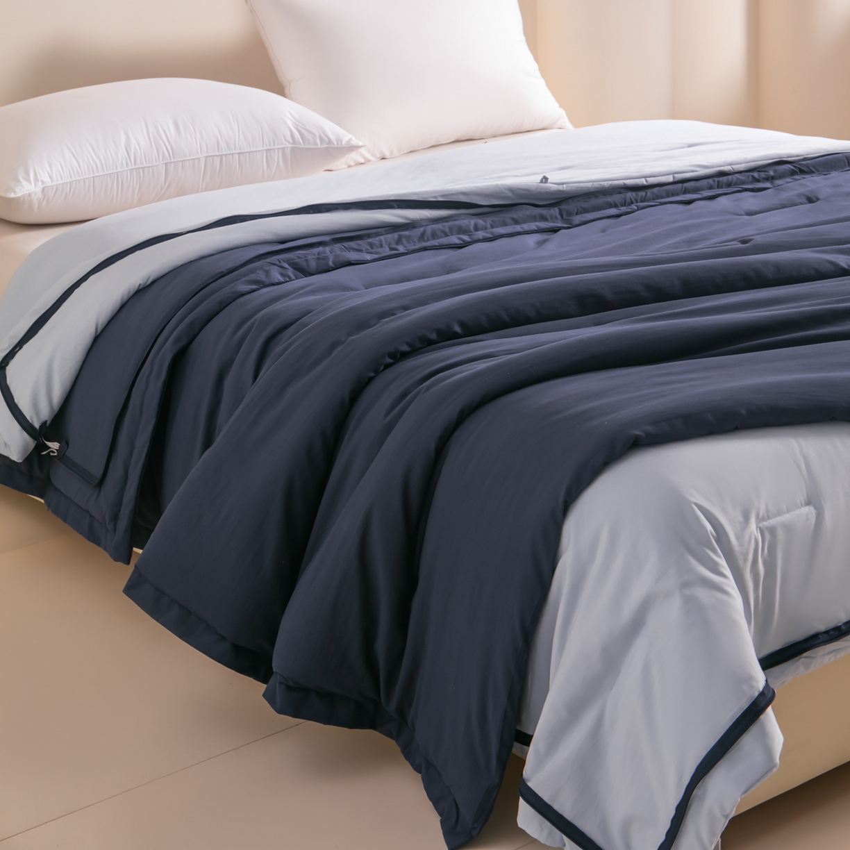 91家纺网 家纺一手货源 找家纺 （总）龙图家纺 2025新款冬被星球深睡被PRO可机洗抗菌控温被双层子母被双胎被春秋被冬被