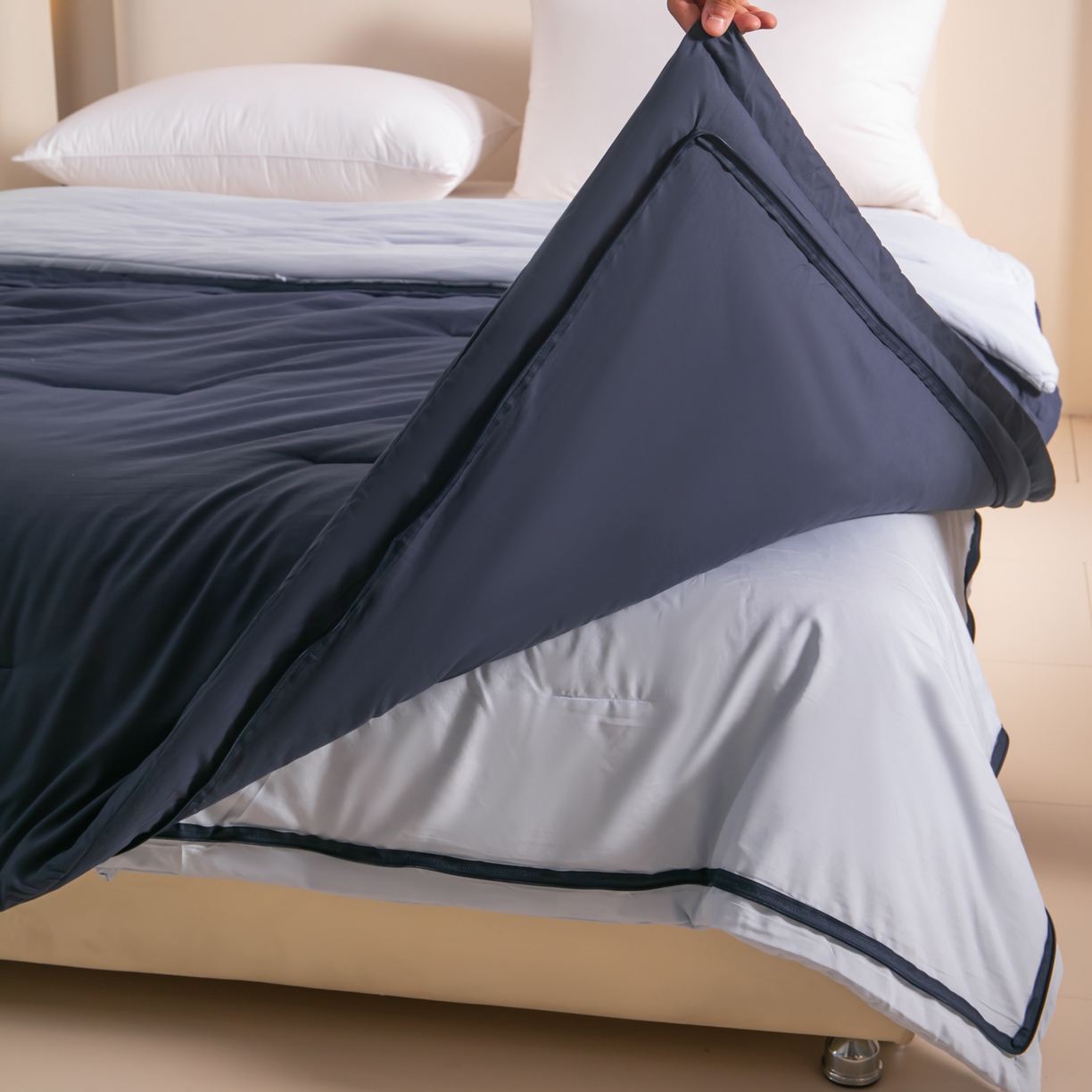 91家纺网 家纺一手货源 找家纺 （总）龙图家纺 2025新款冬被星球深睡被PRO可机洗抗菌控温被双层子母被双胎被春秋被冬被