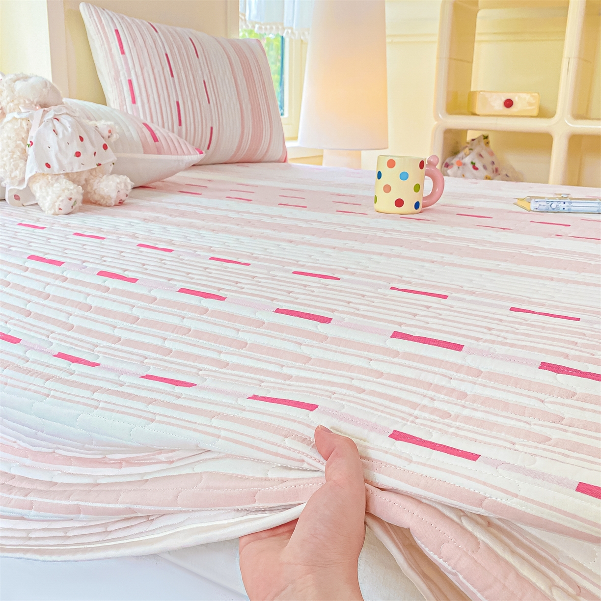 91家纺网 家纺一手货源 找家纺 （总）灰鲸 2025新款全棉色织提花床盖系列