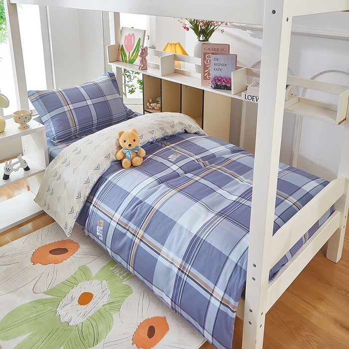 91家纺网 家纺一手货源 找家纺 （总）安逸家纺 2024新款全棉学生三件套纯棉学生宿舍三件套