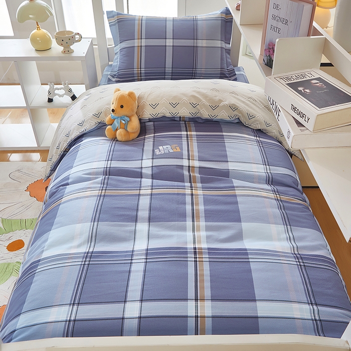 91家纺网 家纺一手货源 找家纺 （总）安逸家纺 2024新款全棉学生三件套纯棉学生宿舍三件套