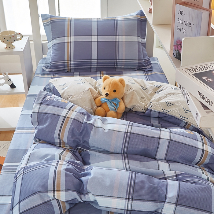 91家纺网 家纺一手货源 找家纺 （总）安逸家纺 2024新款全棉学生三件套纯棉学生宿舍三件套