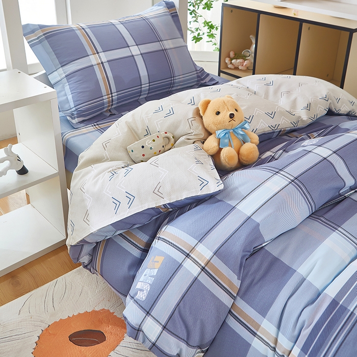 91家纺网 家纺一手货源 找家纺 （总）安逸家纺 2024新款全棉学生三件套纯棉学生宿舍三件套