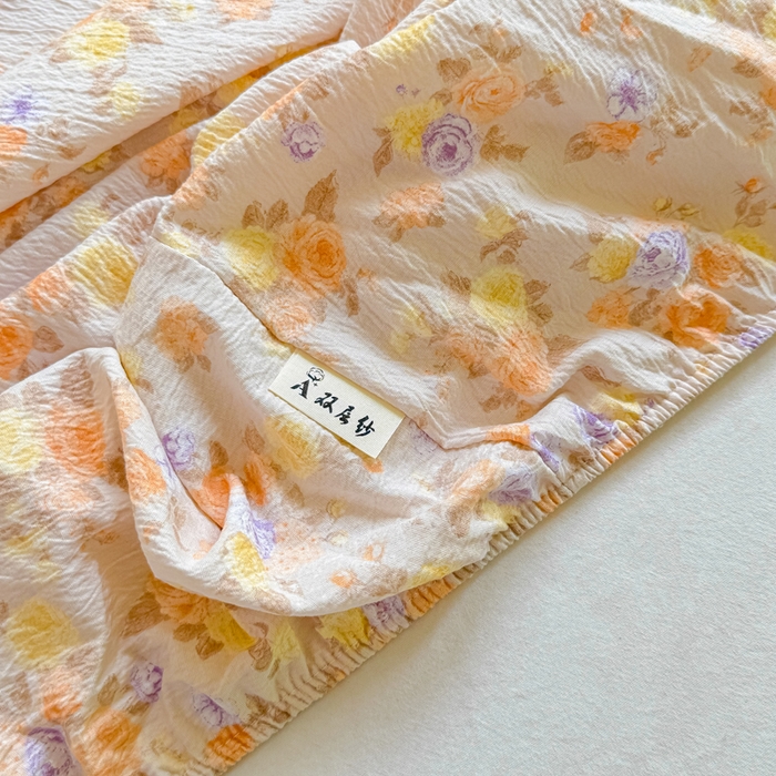 91家纺网 家纺一手货源 找家纺 （总）丝芙妮家居（原乐视家纺） 2026新款A类皱皱纱亲肤木棉床笠-系列二