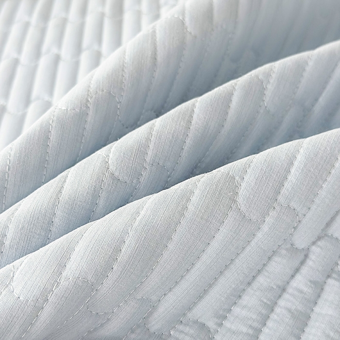 91家纺网 家纺一手货源 找家纺 予梦家纺 2025新款夹棉床裙单床裙单品床裙单件床裙-花影 花影-浅蓝