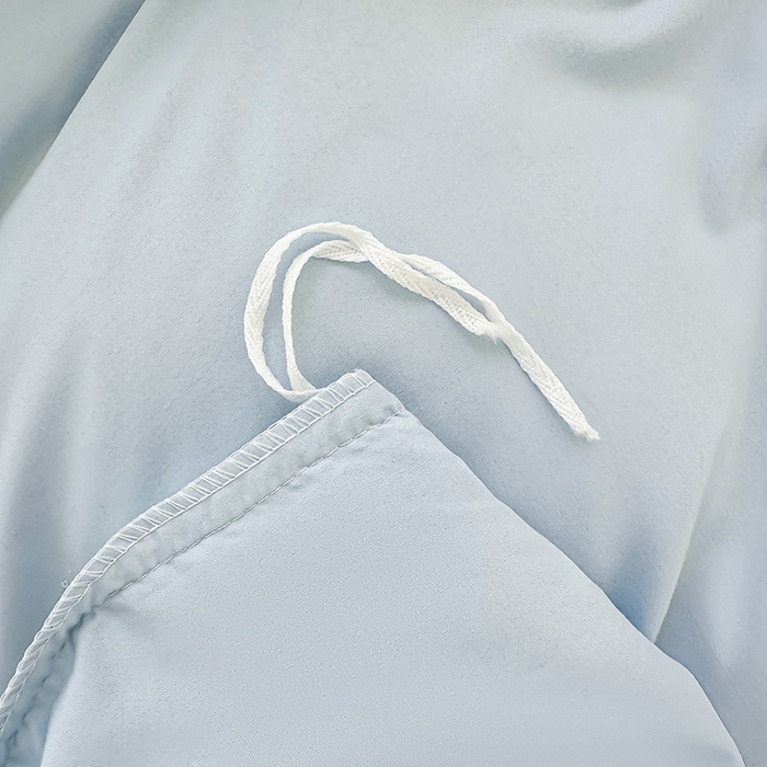 91家纺网 家纺一手货源 找家纺 鼎丰家纺 2025新款立体花朵蕾丝雪纺花边四件套-绮梦系列 绮梦-浅蓝