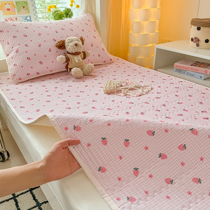 91家纺网 家纺一手货源 找家纺 （总）大元 2025新款A类数码印花朴棉夹棉床盖老粗布床盖双面可用学生单床盖 床盖单件