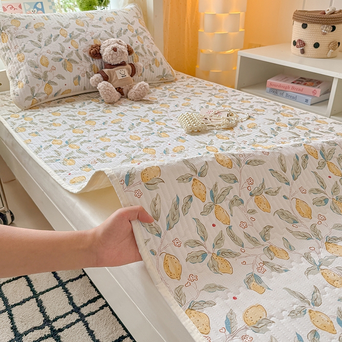 91家纺网 家纺一手货源 找家纺 （总）大元 2025新款A类数码印花朴棉夹棉床盖老粗布床盖双面可用学生单床盖 床盖单件