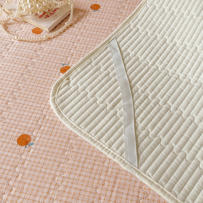 91家纺网 家纺一手货源 找家纺 大元 2025新款A类数码印花朴棉夹棉床盖老粗布床盖双面可用学生单床盖 床盖单件 小橘子