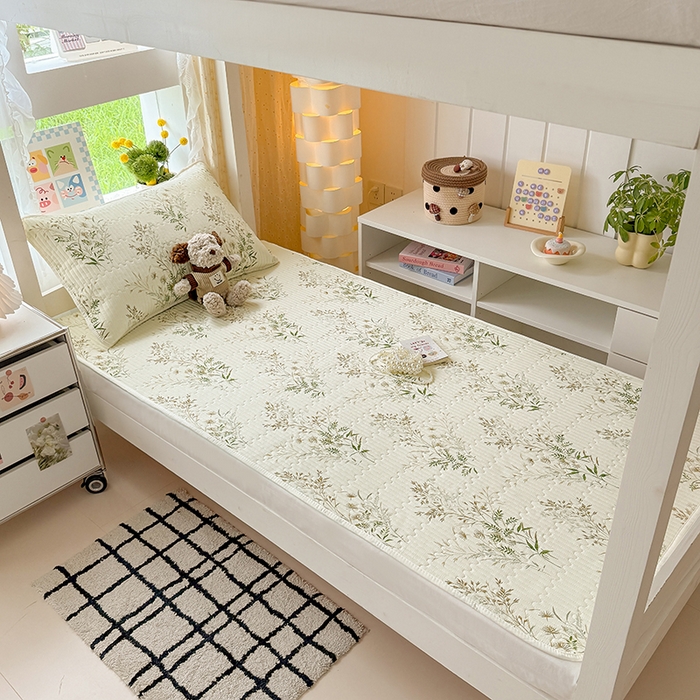 91家纺网 家纺一手货源 找家纺 大元 2025新款A类数码印花朴棉夹棉床盖老粗布床盖双面可用学生单床盖 床盖单件 丰收