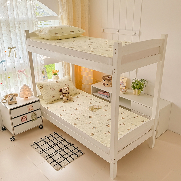 91家纺网 家纺一手货源 找家纺 大元 2025新款A类数码印花朴棉夹棉床盖老粗布床盖双面可用学生单床盖 床盖单件 汪汪派