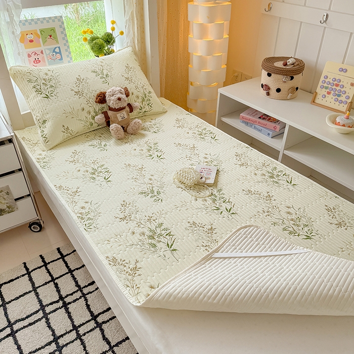 91家纺网 家纺一手货源 找家纺 大元 2025新款A类数码印花朴棉夹棉床盖老粗布床盖双面可用学生单床盖 床盖单件 丰收