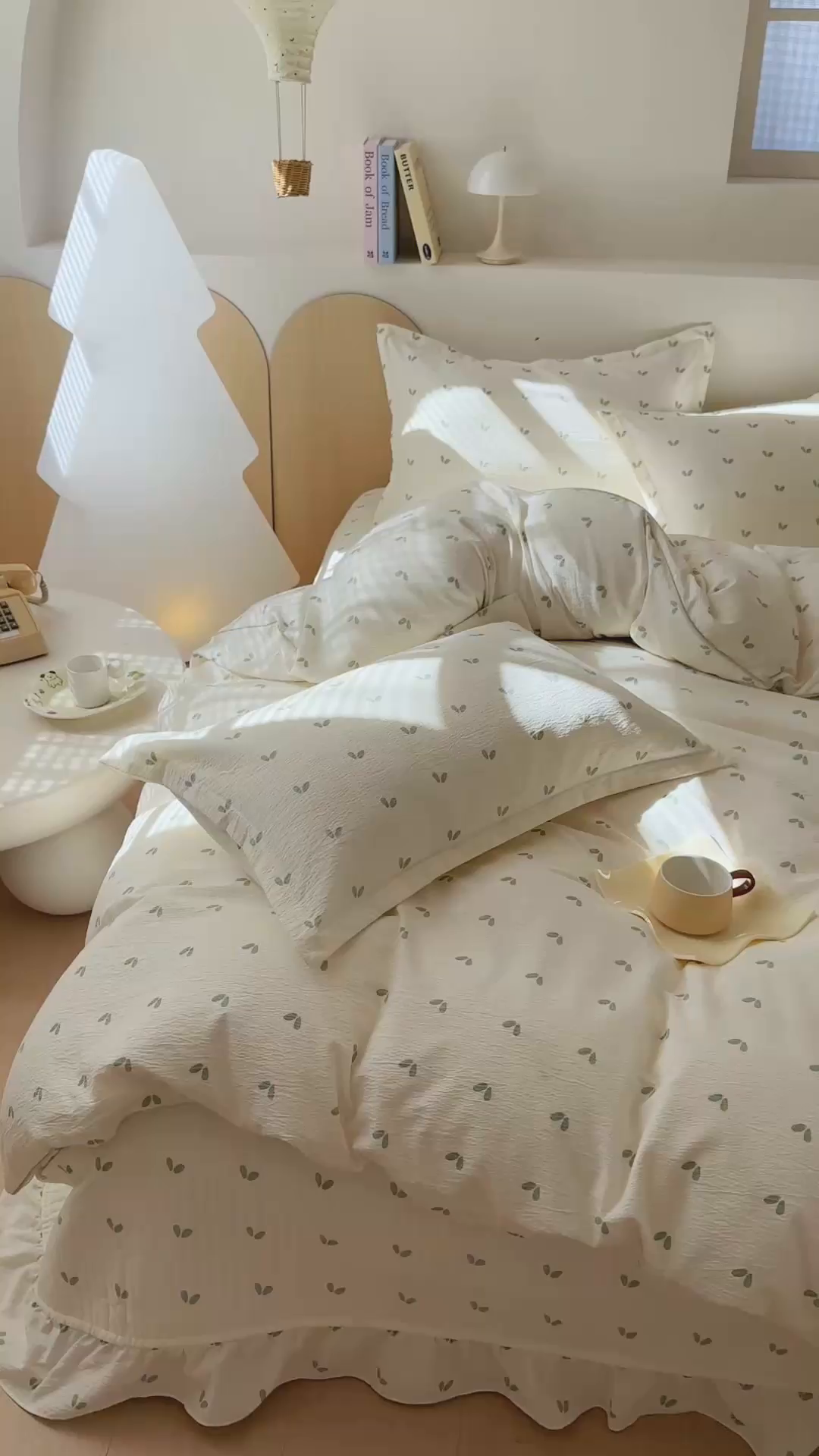 91家纺网 家纺一手货源 找家纺 元熙 2025新款木棉砂洗毛巾绣毛巾绣被芯床盖四件套 绿叶熊