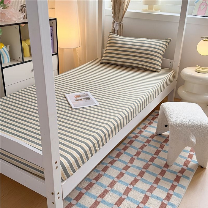 91家纺网 家纺一手货源 找家纺 丝芙妮家居（原乐视家纺） 2026新款学生季A类木棉床笠单品床笠单件单床笠 落幕