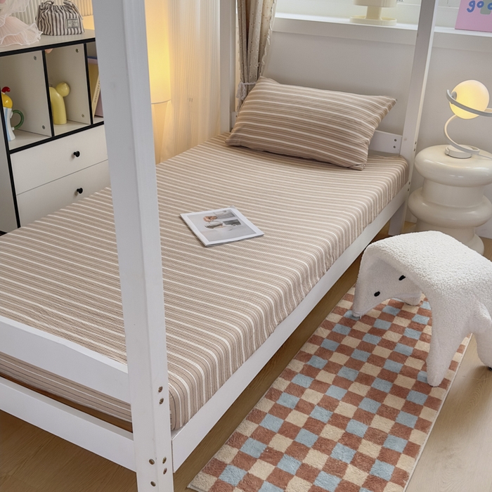 91家纺网 家纺一手货源 找家纺 丝芙妮家居（原乐视家纺） 2026新款学生季A类木棉床笠单品床笠单件单床笠 追光