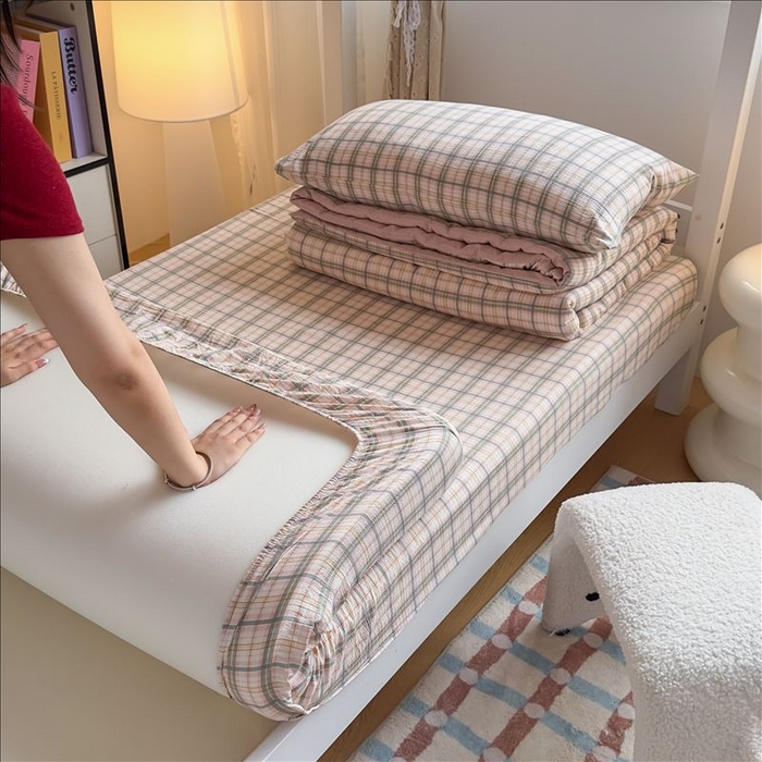 91家纺网 家纺一手货源 找家纺 丝芙妮家居（原乐视家纺） 2026新款学生季A类木棉床笠单品床笠单件单床笠 布拉格