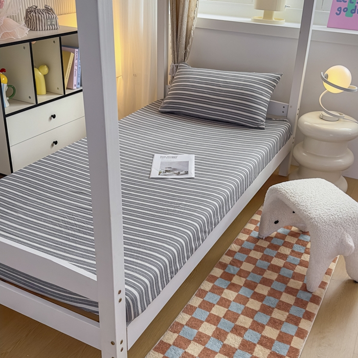 丝芙妮家居（原乐视家纺） 2026新款学生季A类木棉床笠单品床笠单件单床笠 灰序曲