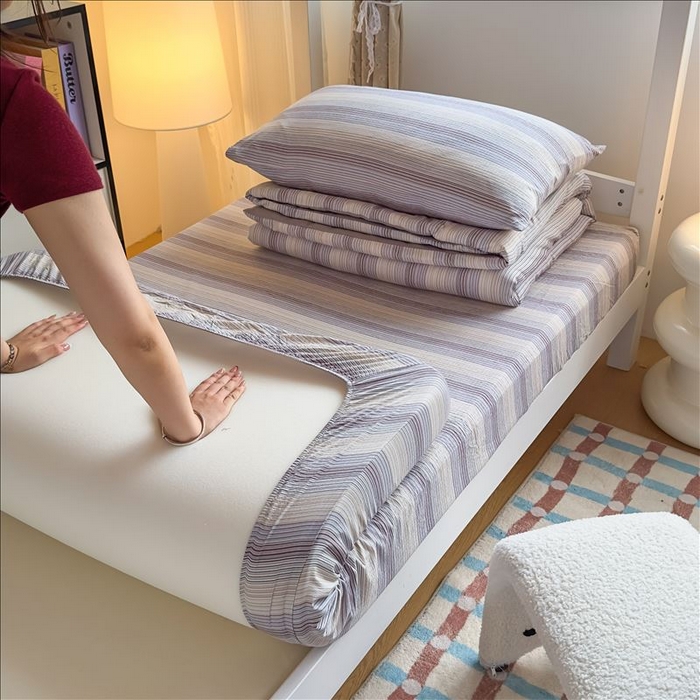 91家纺网 家纺一手货源 找家纺 丝芙妮家居（原乐视家纺） 2026新款学生季A类木棉床笠单品床笠单件单床笠 摩尔