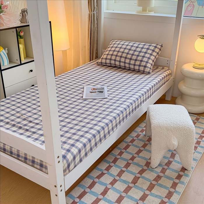 丝芙妮家居（原乐视家纺） 2026新款学生季A类木棉床笠单品床笠单件单床笠 莫尼蓝