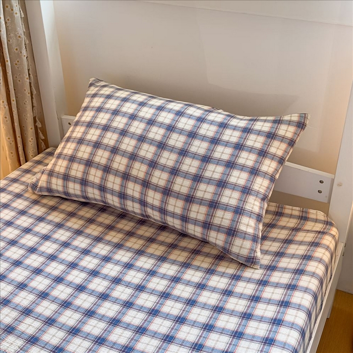 91家纺网 家纺一手货源 找家纺 丝芙妮家居（原乐视家纺） 2026新款学生季A类木棉床笠单品床笠单件单床笠 莫尼蓝