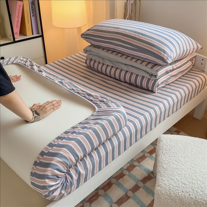 91家纺网 家纺一手货源 找家纺 丝芙妮家居（原乐视家纺） 2026新款学生季A类木棉床笠单品床笠单件单床笠 清和