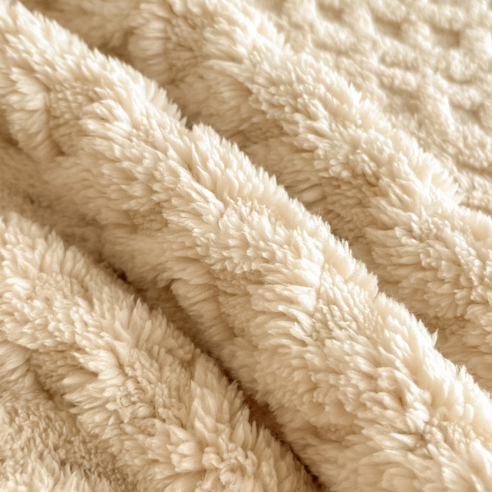 91家纺网 家纺一手货源 找家纺 欧邦 2025新款华夫格塔芙绒单床笠 床笠单件 华夫床笠-卡其