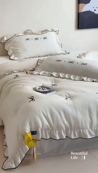 91家纺网 家纺一手货源 找家纺 （总）一加一 2025新款宝宝纱益生菌刺绣抗菌被子被芯