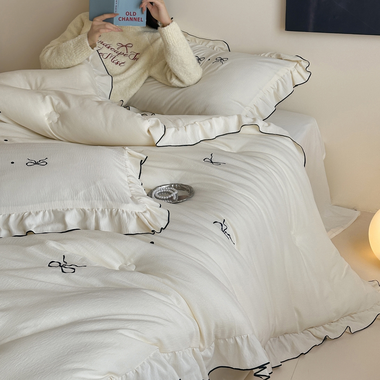 91家纺网 家纺一手货源 找家纺 （总）一加一 2025新款宝宝纱益生菌刺绣抗菌被子被芯