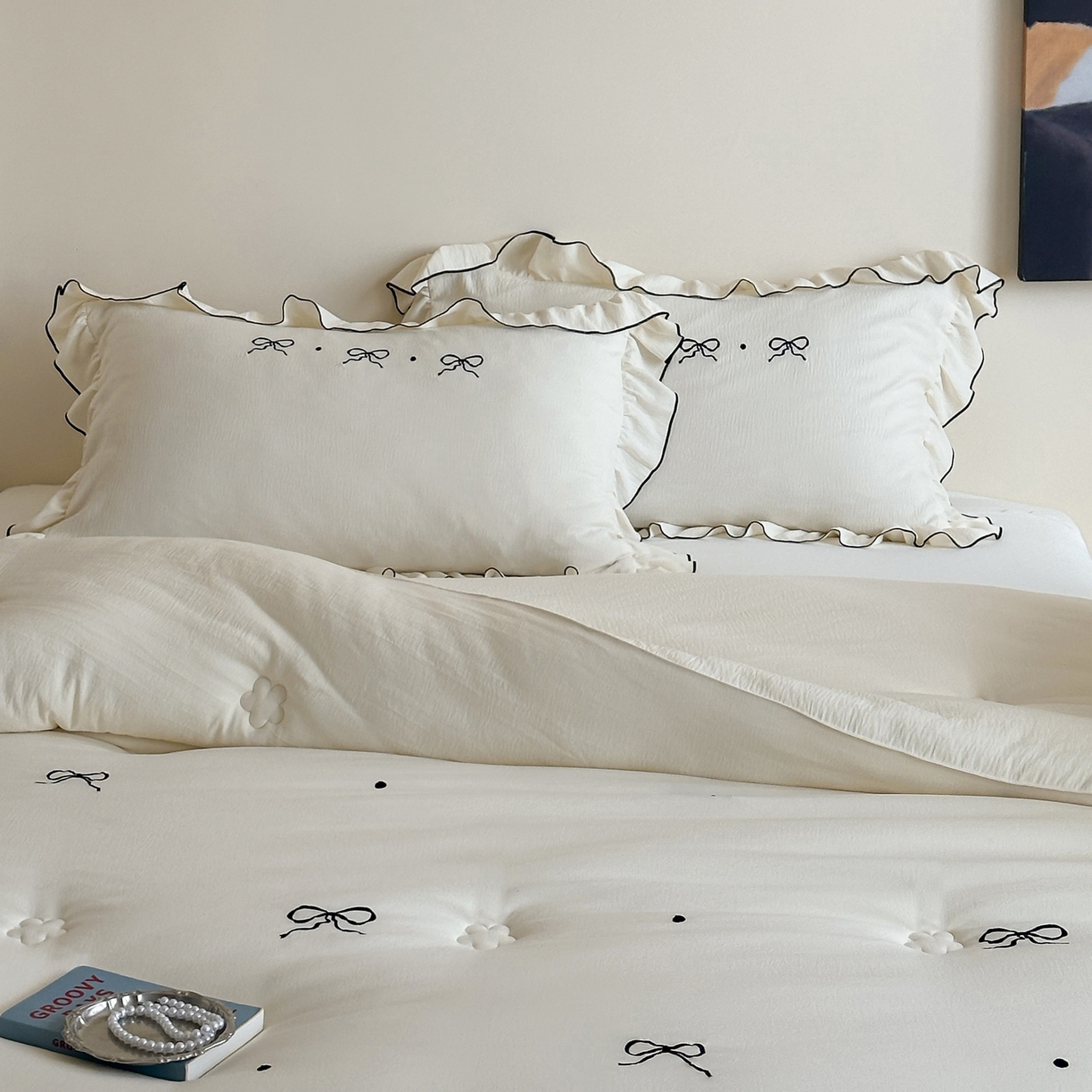 91家纺网 家纺一手货源 找家纺 （总）一加一 2025新款宝宝纱益生菌刺绣抗菌被子被芯