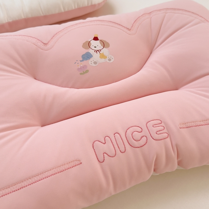 91家纺网 家纺一手货源 找家纺 北鸣有鱼枕芯馆 2025直播爆款儿童学生季爆款可水洗冰皮凉感枕全网券后价不得低于39元  粉色(小花园) 小号款：适合2-3岁小童使用30×50cm