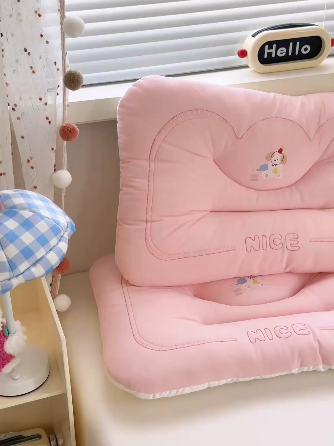 91家纺网 家纺一手货源 找家纺 北鸣有鱼枕芯馆 2025直播爆款儿童学生季爆款可水洗冰皮凉感枕全网券后价不得低于39元  粉色(小花园) 大号款：适合8岁以上大童及喜睡低枕的成年人使用45×70cm