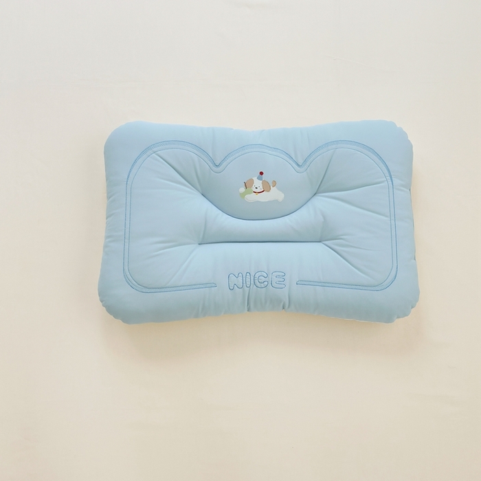 91家纺网 家纺一手货源 找家纺 北鸣有鱼枕芯馆 2025直播爆款儿童学生季爆款可水洗冰皮凉感枕全网券后价不得低于39元 蓝色(苹果狗) 小号款：适合2-3岁小童使用30×50cm