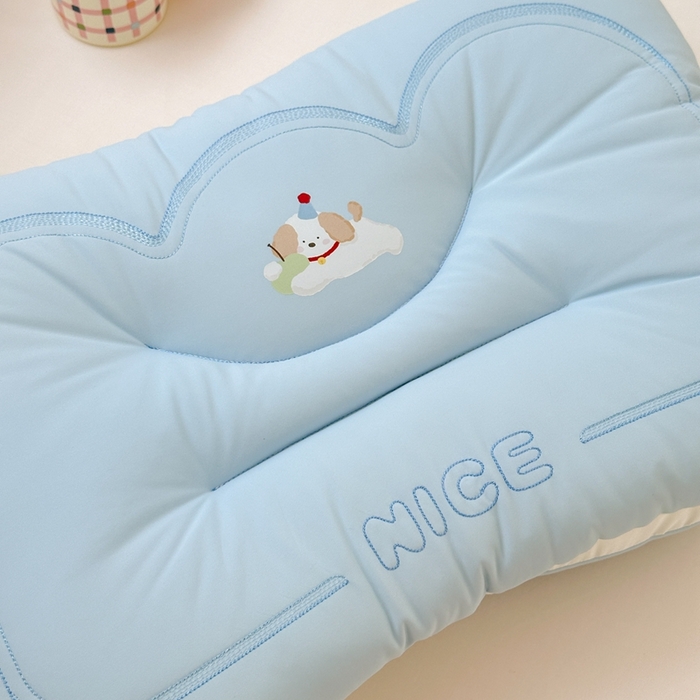 91家纺网 家纺一手货源 找家纺 北鸣有鱼枕芯馆 2025直播爆款儿童学生季爆款可水洗冰皮凉感枕全网券后价不得低于39元 蓝色(苹果狗) 小号款：适合2-3岁小童使用30×50cm