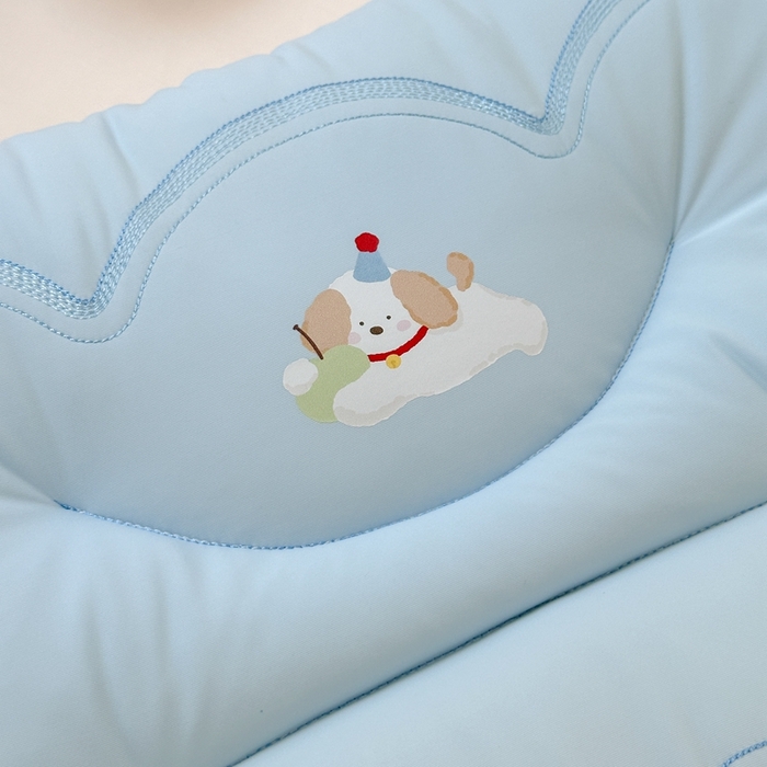 91家纺网 家纺一手货源 找家纺 北鸣有鱼枕芯馆 2025直播爆款儿童学生季爆款可水洗冰皮凉感枕全网券后价不得低于39元 蓝色(苹果狗) 小号款：适合2-3岁小童使用30×50cm