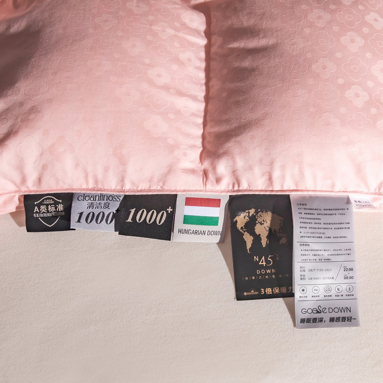 91家纺网 家纺一手货源 找家纺 （总）御眠纺羽绒被壳 2025新款全棉四叶草双层纱提花自充绒羽绒被壳羽绒被