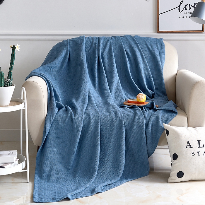 91家纺网 家纺一手货源 找家纺 （总）悦然 2024新款A类全棉纱布针织盖毯毛巾被