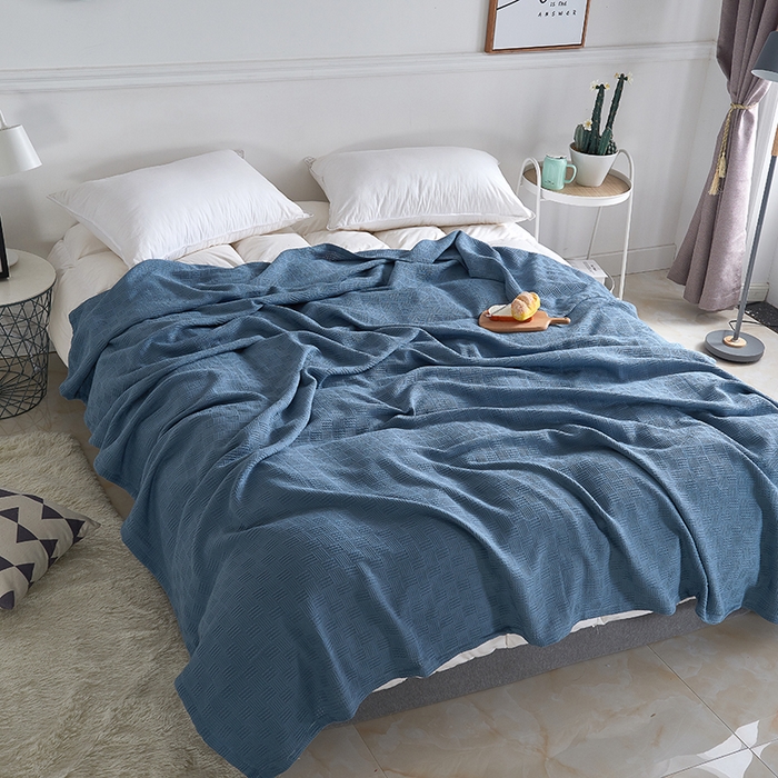 91家纺网 家纺一手货源 找家纺 （总）悦然 2024新款A类全棉纱布针织盖毯毛巾被