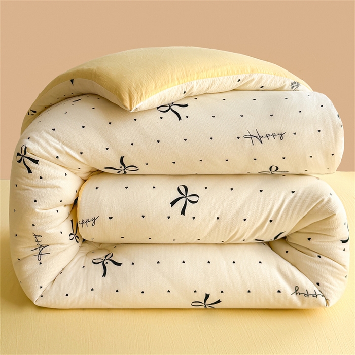 91家纺网 家纺一手货源 找家纺 （总）小石头家纺 2025新款双层纱抗菌被被子被芯冬被春秋被