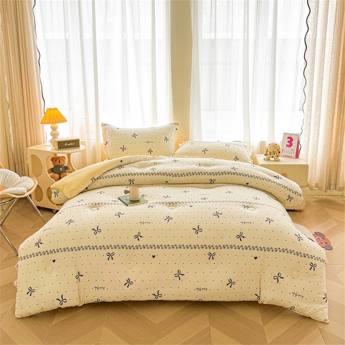 91家纺网 家纺一手货源 找家纺 （总）小石头家纺 2025新款双层纱抗菌被被子被芯冬被春秋被