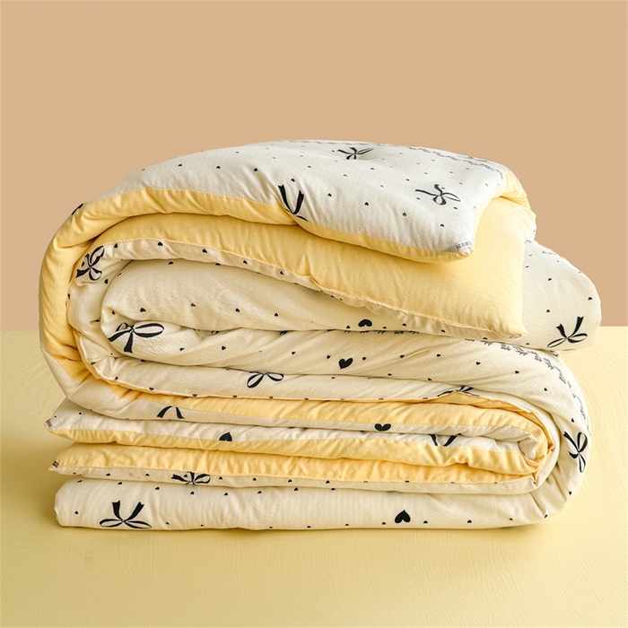 91家纺网 家纺一手货源 找家纺 （总）小石头家纺 2025新款双层纱抗菌被被子被芯冬被春秋被