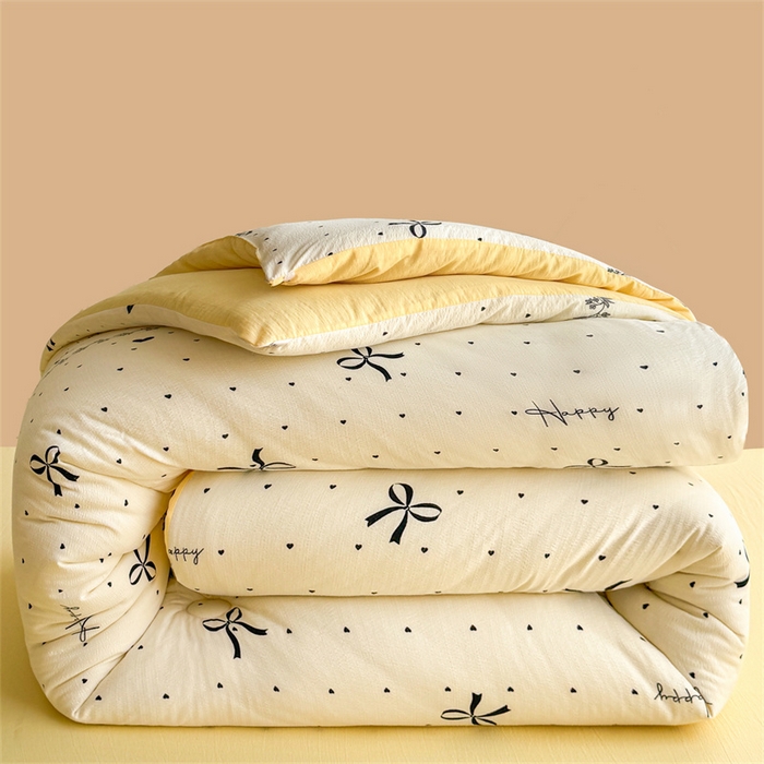 91家纺网 家纺一手货源 找家纺 （总）小石头家纺 2025新款双层纱抗菌被被子被芯冬被春秋被