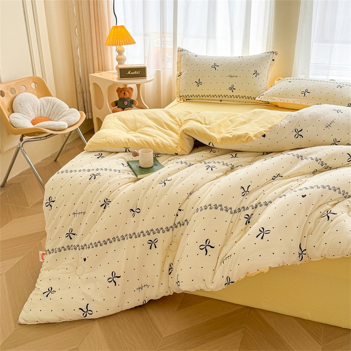 91家纺网 家纺一手货源 找家纺 （总）小石头家纺 2025新款双层纱抗菌被被子被芯冬被春秋被