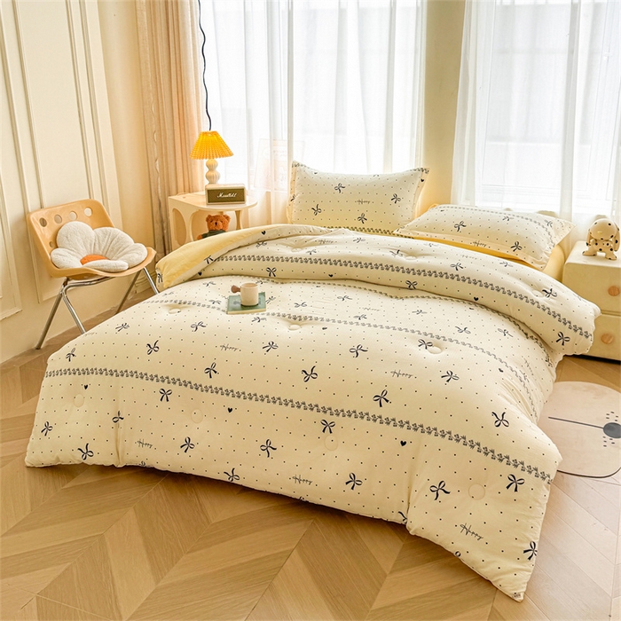 91家纺网 家纺一手货源 找家纺 （总）小石头家纺 2025新款双层纱抗菌被被子被芯冬被春秋被