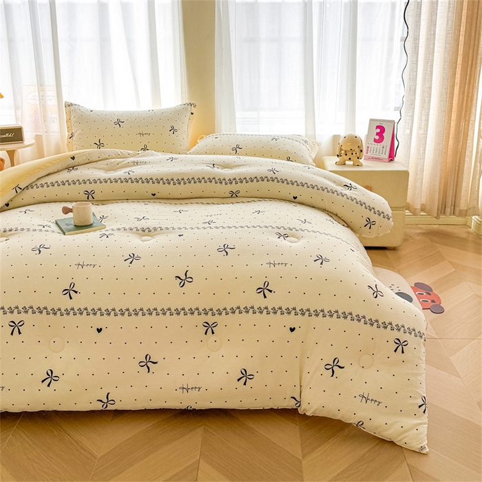 91家纺网 家纺一手货源 找家纺 （总）小石头家纺 2025新款双层纱抗菌被被子被芯冬被春秋被